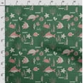 thumbnail image 3 of Soimoi Sea Shell Print,Cotton Poplin, Sewing Fabric Sold by The Yard 42 Inch Wide,Sewing Craft Quilting/Quilt Making Fabric, Green, 3 of 5