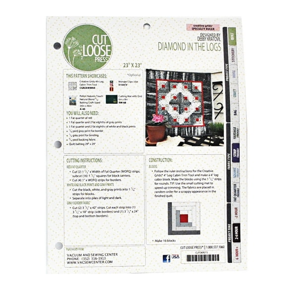 Cut Loose Press Diamond In The Logs