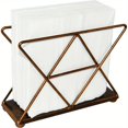 thumbnail image 2 of QUTETN Copper Modern Geometric Triangle Metal Wire Upright Napkin Holder, 2 of 4