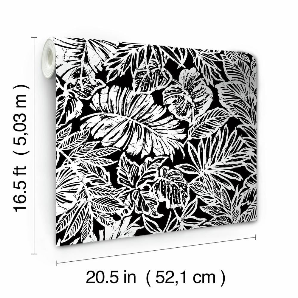 Tropical Leaf Peel and Stick Wallpaper