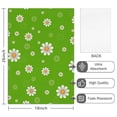 thumbnail image 2 of 2 Pcs Funny Kitchen Towels,Green Daisy Flower Orange Centers Pattern Microfiber Dish Towels,Kitchen Tea Towels,Kitchen Towel Set (18" X 26"), 2 of 7