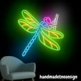 thumbnail image 4 of Handmadetneonsign Dragonfly Neon Sign, Dragonfly Wall Art Decor, Dragonfly Animal Wall Decor 037170, 4 of 5