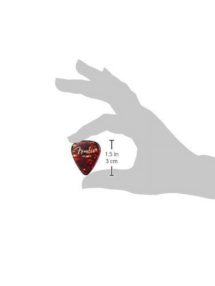 0980351500 Fender Classic Celluloid Heavy Guitar Picks