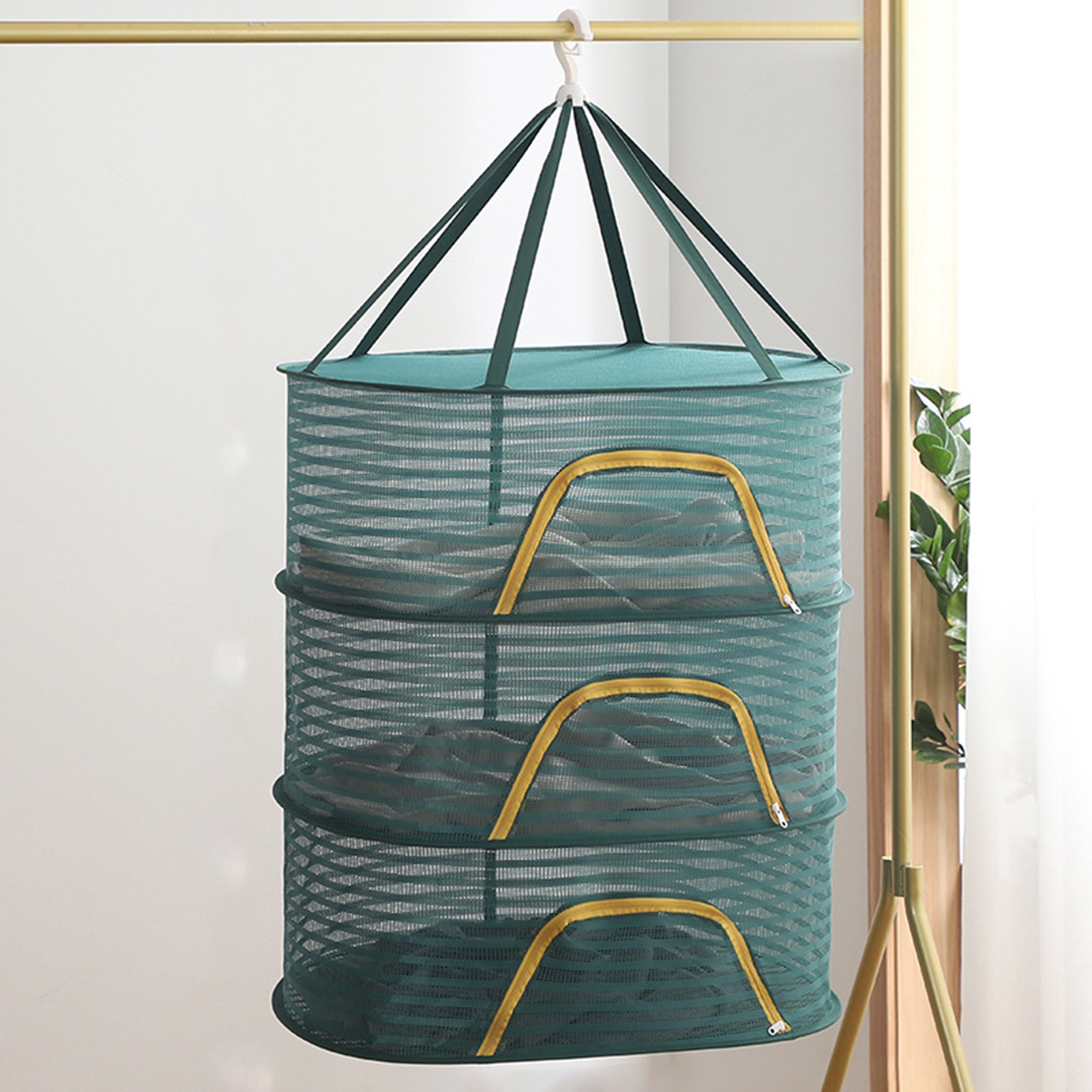 Qianha Mall Fruits Vegetables Drying Rack Drying Basket Multi Layer