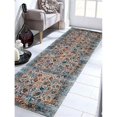 thumbnail image 1 of 3 ft. 2 in. x 10 ft. Machine Woven Heatset Polypropylene Oriental Runner Rug, Ivory, 1 of 1