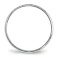 thumbnail image 2 of Auriga 14k White Gold 2mm Lightweight Half Round Women's Wedding Band Size- 4, 2 of 6