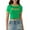 Green, variant on Musuos Women Crop Basic T-Shirts Green Letter Print Short Sleeve Tops  Summer Casual Pullover for Streetwear Aesthetic Grunge Clothes