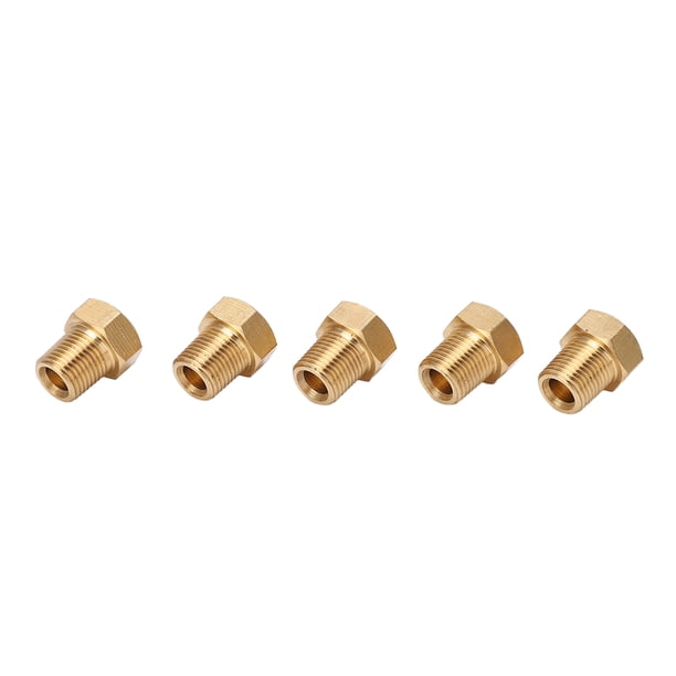 Accesorio de latón, 5 piezas, tapón de rosca macho hexagonal de latón macizo, tapón de cabeza hexagonal, tecnología innovadora