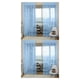 thumbnail image 1 of Ounissouiy Home Apartment Romantic Window Curtain Replacement Drape Bedroom Flocking Full Room Privacy Soft Living Protection Cielo azul 2piezas, 1 of 6