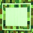 thumbnail image 1 of Ahgly Company Indoor Square Abstract Green Contemporary Area Rugs, 4' Square, 1 of 1