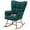 Green, variant on GIANNA Rocking Chair, Nursery Bedroom Furniture, with Wing Backrest Wide Armrest, Green