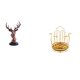 thumbnail image 1 of Figura de cabeza de ciervo,Adorno de cabeza de ciervo,estatua de animal decorativa,Figura de cabeza de ciervo para decoración de mesa creativa,Porta tazas,Portavasos de café para encimera, 1 of 8