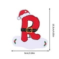 thumbnail image 2 of Coollooc 26 Letters Christmas Tree Decoration, Pendant Christmas Tree Ornaments, Personalized DIY Christmas Ornaments Christmas Decoration Xmas Tree Hanging Decor(R,G), 2 of 9