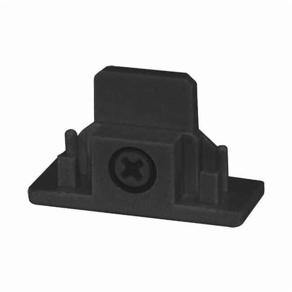 Juno Lighting Trac Dead End Connector, Black R28 BL