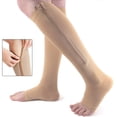 thumbnail image 1 of Medical Zipper Compression Calf Socks 15-20 mmHg for Women and Men, 1 of 7