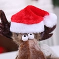 thumbnail image 2 of Inteprter Gorro de felpa para mascotas, gorros de Papá Noel, gorros de Navidad de invierno no tejidos, suministros de Navidad hechos a mano DIY, tocado Kits de decoración para fiestas Inteprter HA069647-00, 2 of 6