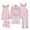 Pink-womens pajamas set cute, variant on SZJXBUY Women Pajama Sets Cotton Casual 5PC Soft Silk Pj Sets Sleepwear Loungewear Night Satin Outfits Sky Blue,XXXL