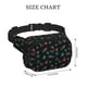 thumbnail image 4 of Fotbe Colorful Insect Cangurera Cuadrada con Estampado de Doble Capa, Bolsa de Cintura Ajustable Mini para Hombres y Mujeres, 4 of 9
