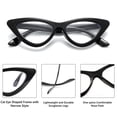 thumbnail image 3 of Gafas de Ojo de Gato LIKSMU con Bloqueo de Luz Azul y Montura Estrecha, 3 of 5