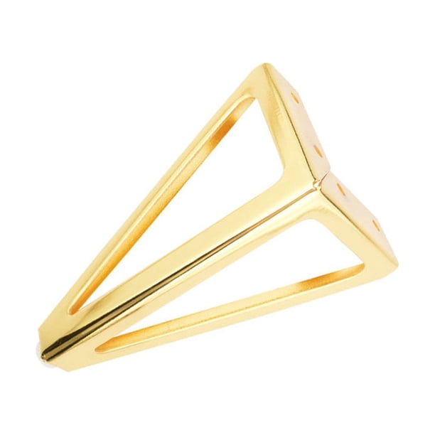 Advancent Patas triangulares para muebles, armario de TV impermeable de acero, de cama, pies de escritorio, accesorios de repuesto para el hogar Almacenamiento y organización del hogar Oro