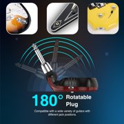 LEKATO Guitar Headphone Amplifier Micro Headphone Amplifier Bass Guitar Headphone Amplifier Rechargeable Mini Guitar Practice Amp with Bluetooth Receiver Clean Chorus Overdrive Distortion and Wah