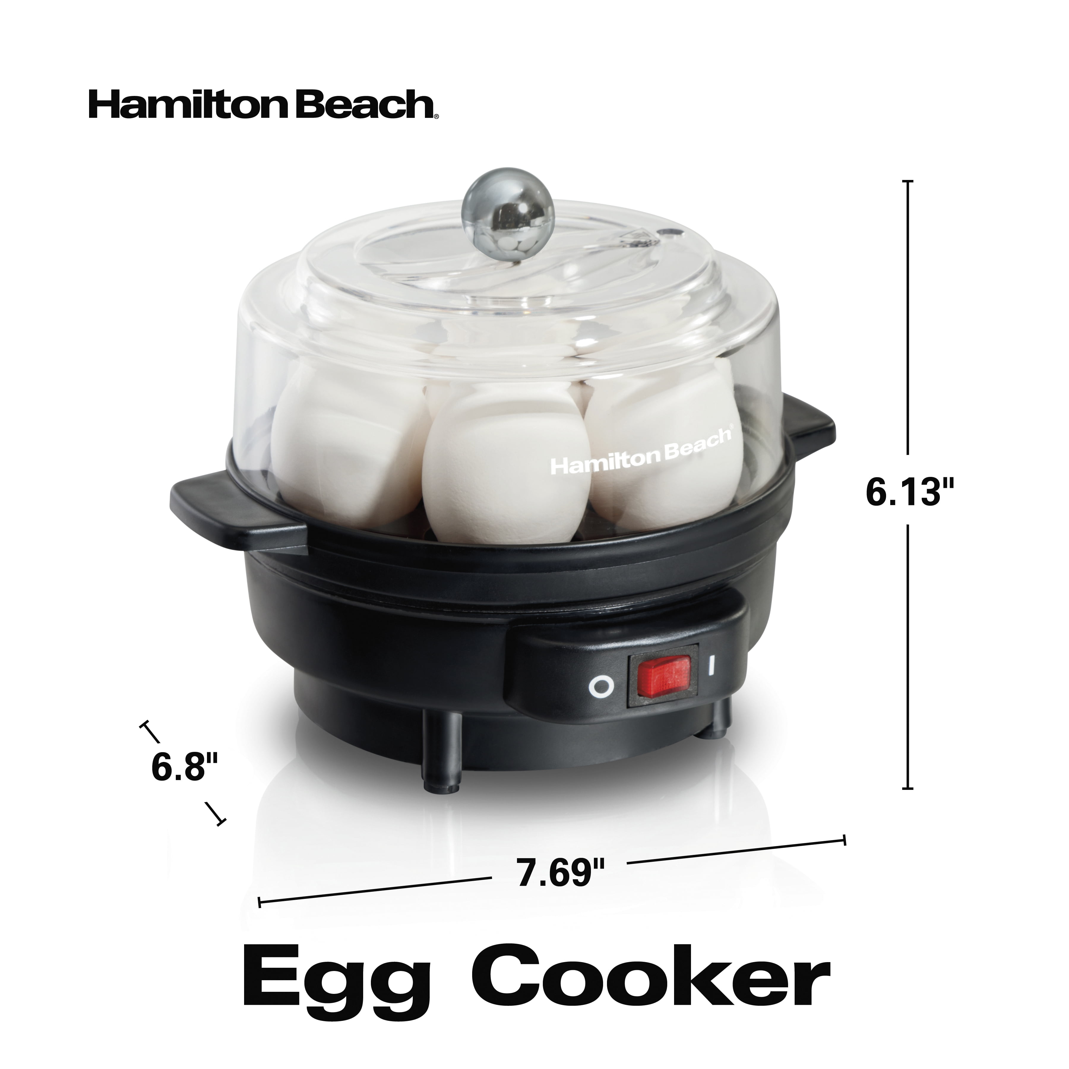 Hamilton Beach 3 In 1 Egg Cooker 14 Hard Boiled Capacity Poacher