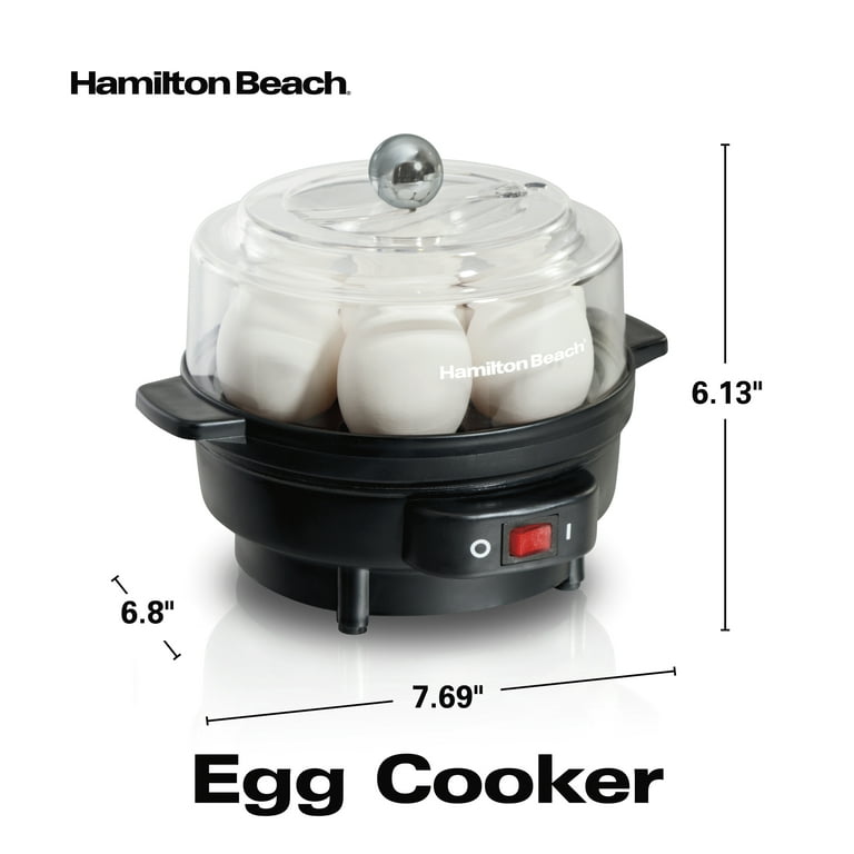 Hamilton Beach Egg Cooker #25500 7 Egg Capacity W/ Timer Kitchen Cooking  New 885911343435
