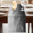 thumbnail image 3 of Table Runners 72 Inches Long Dress Scarves, Black Grey Ombre Farmhouse Kitchen Table Runner, Coffee Tablerunners, Coastal Beach Modern Abstract Art 14x72 Inch, 3 of 9