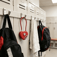 thumbnail image 6 of Combination Lock for Gym Locker, Heart Shaped Padlock, Red, 6 of 6
