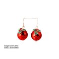 thumbnail image 2 of Qarigey 1 par de pendientes de mujer, pendiente de decoración de árbol de Navidad, joyería de oreja de aleación de moda para citas, adornos de Ropa, zapatos y accesorios Miscelánea Fruta Qarigey AP013835-02, 2 of 6