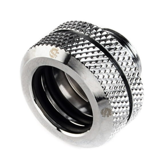 Bitspower G1/4" to Enhance Multi-Link Fitting for 14mm OD Rigid Tubing, Silver Shining