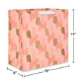thumbnail image 3 of American Greetings 15" Jumbo Pink Coral Square Bag, Paint Strokes (1-Count), 3 of 4