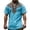 Sky Blue, variant on Medieval Viking T-Shirt for Men Ethnic Printed Summer Boho Short Tee Retro V Neck Cotton Linen Beach Hippie Shirt