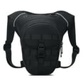 thumbnail image 1 of Mistaha Adjustable Motorcycle Leg Pack with Reflective Strip Design - Waterproof Outdoor Waist Bag for Motorbike Riders in Black - Large Capacity and Breathable - Polyester Fiber Material - Size, 1 of 6