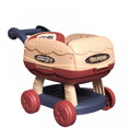 thumbnail image 1 of "Multifunctional Kitchen and Shopping Cart Toy Set for Girls-Includes Recyclable Water Dispenser, Sound and Light Effects(Red), 1 of 1