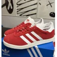 thumbnail image 1 of SIZE 8.5 - Ad-id-as Gazelle MENS Low Top Shoes Sneakers Red Scarlet White JI1534, 1 of 6