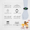 thumbnail image 4 of Reloj para niños de 4 a 12 años, negro para niños, relojes deportivos digitales impermeables con cronómetro con alarma, relojes electrónicos analógicos al aire libre para niños, regalos de cumpleaños, 4 of 5