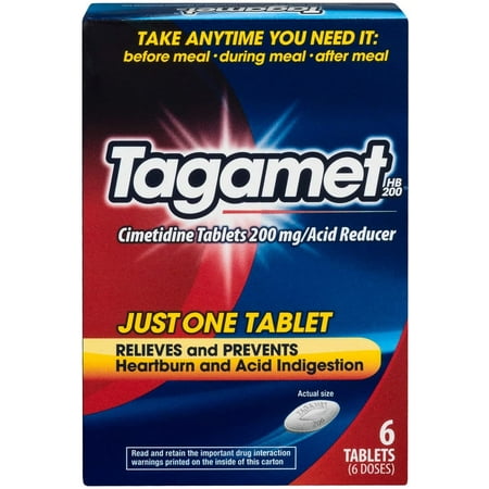3 Pack - Tagamet Acid Reducer Relieves and Prevents Heartburn and Acid Indigestion, 6 ea 1 ea