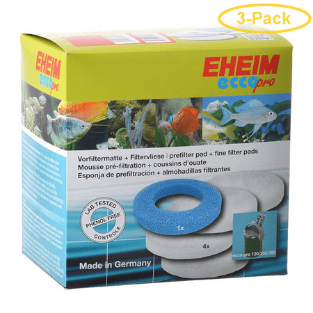 - Eheim Ecco Pro Fine & Coarse Filter Pad Set 5 Pack - (4 Fine, 1 Coarse) - Pack of 3