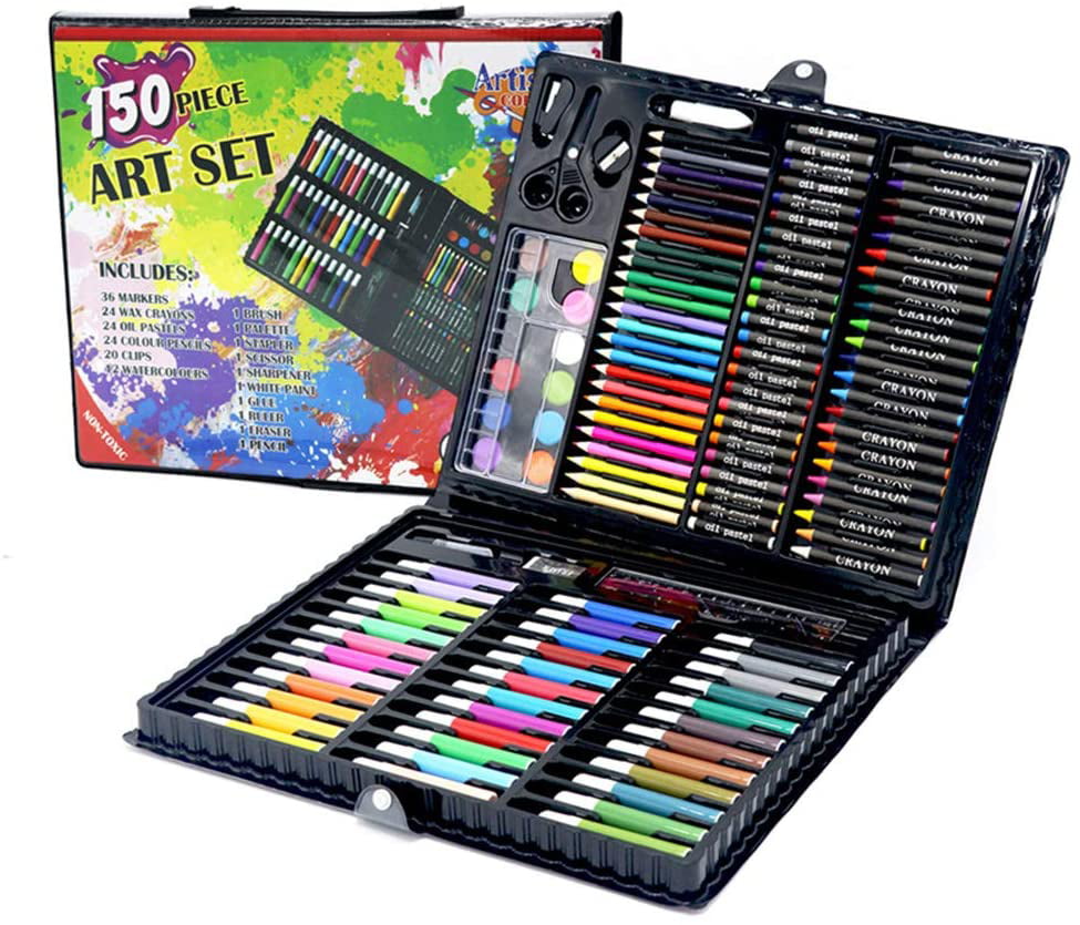 150 Pack Art Set, Deluxe Art Supplies Painting Coloring