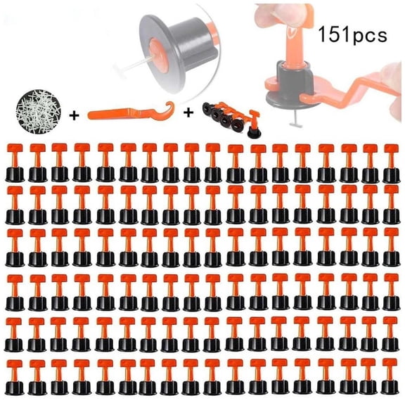 MOMOJIA 50/151Pcs Tile Leveling System Level Tile Spacer Wall Leveler Wedges Spacers