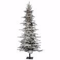 thumbnail image 1 of Vickerman 18144 - 7.5' x 54" Flocked Georgian Fir 350 Italian LED Warm White Lights Christmas Tree (A101276LED), 1 of 3