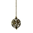 thumbnail image 2 of Royal Designs 24 Inch Adjustable Ceiling Fan Pull Chain Extension with Owl on Tree Ornament, Antique Brass, 2 of 6