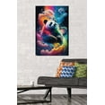 thumbnail image 2 of Wumples - Cosmic Neon Panda Wall Poster, 22.375" x 34", 2 of 5