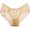 Beige, variant on Womens Sexy Lace Panties Floral Lace Mid Rise Briefs Underwear