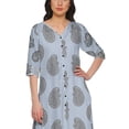 thumbnail image 3 of Moomaya Plus Size Printed Loose Palazzo And Kurta Set Ethnic Dress For Women, 3 of 6