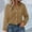 Coffee, variant on Outfmvch Womens Gauze Shirts Cotton Linen Pleated Belt Pocket Fall Work Cruise Outfits 2026 Linen Shirts for Women Rolled Cuffed Long Sleeve Blouse Beige L