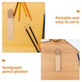thumbnail image 3 of KALLORY 20Pcs Pencil Sharpening Sandpaper Block for Crafts Home Use Light Yellow Sketch Tool, 3 of 6