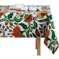 thumbnail image 6 of Outdoor Indoor Spill Proof Waterproof Tablecloth, Vintage Floral Design Patio Fabric Table Cover, Home Décor Wrinkle Free Table Cloths for Dinner/BBQs(60x102 inch Rectangle/Oblong), 6 of 6