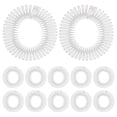 thumbnail image 1 of 12 peines elásticos para el cabello: herramienta invisible y elástica para peinar la nuca. Peine circular elástico para mujer., 1 of 8